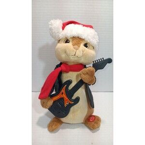 Alvin & the Chipmunks  christmas animated  singing plush musical with guitar